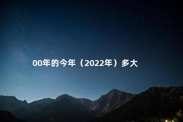 00年的今年（2022年）多大