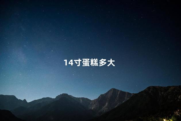 14寸蛋糕多大