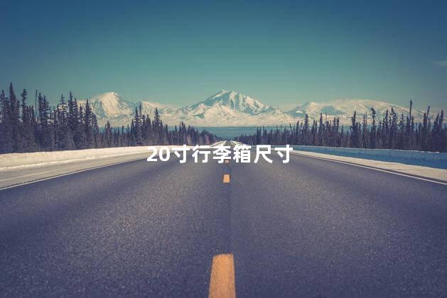20寸行李箱尺寸