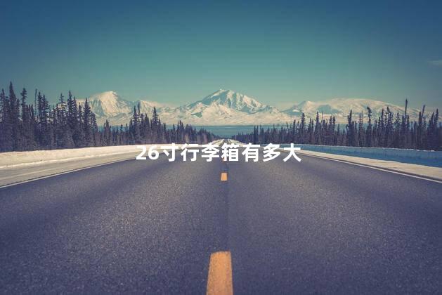 26寸行李箱有多大 26寸行李箱有多大