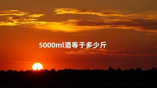 5000ml酒等于多少斤 5000ml酒等于多少斤