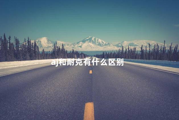 aj和耐克有什么区别