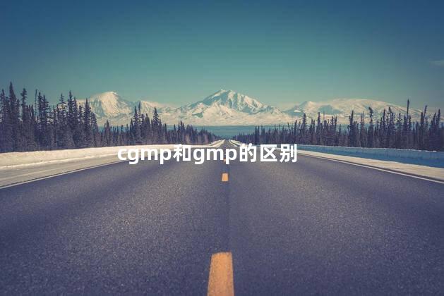 cgmp和gmp的区别 cgmp和gmp的区别