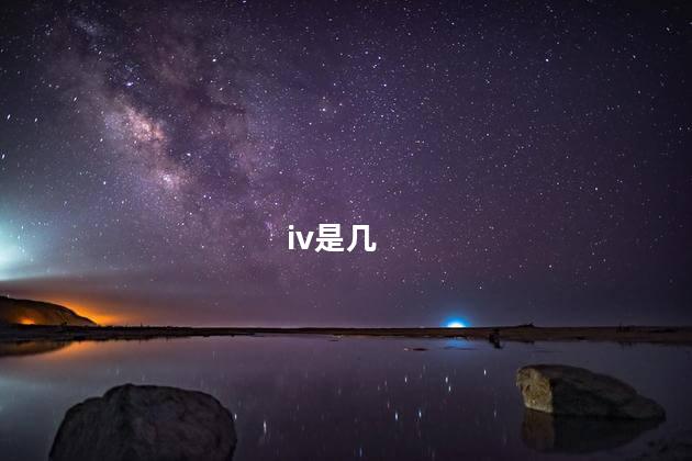 iv是几 iv是几