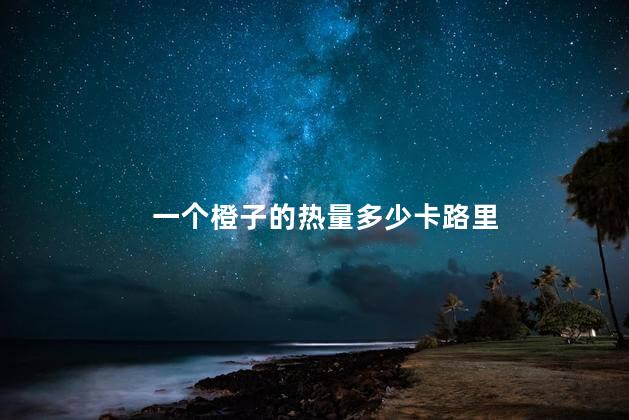 一个橙子的热量多少卡路里