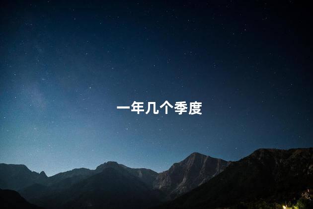 一年几个季度