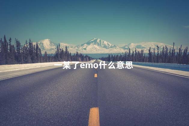 一某了emo什么意思