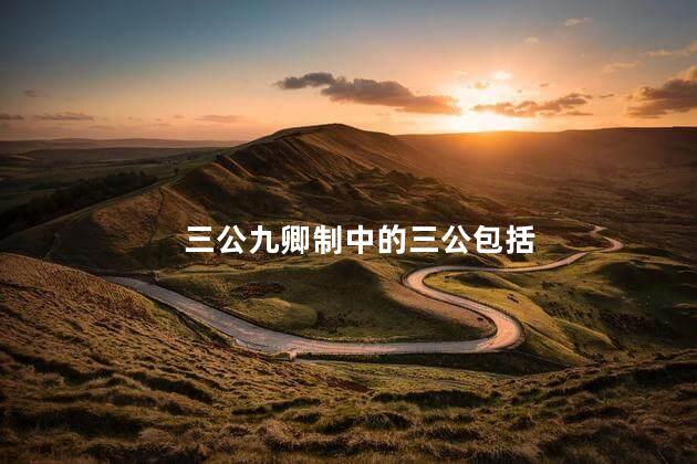 三公九卿制中的三公包括