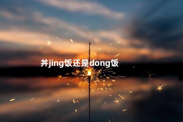 丼jing饭还是dong饭