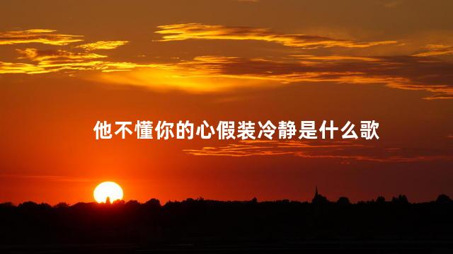 他不懂你的心假装冷静是什么歌