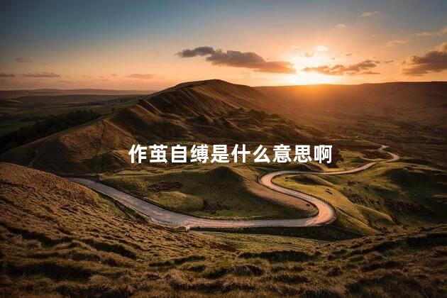 作茧自缚是什么意思啊