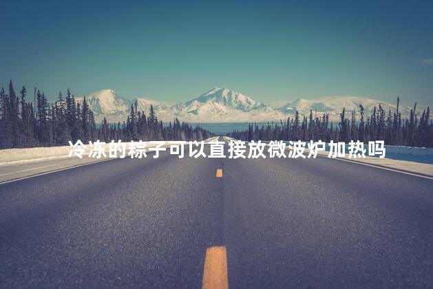 冷冻的粽子可以直接放微波炉加热吗 冷冻的粽子可以直接放微波炉加热吗