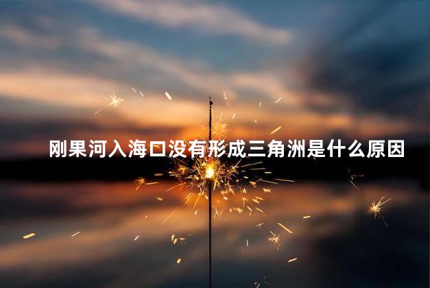 刚果河入海口没有形成三角洲是什么原因