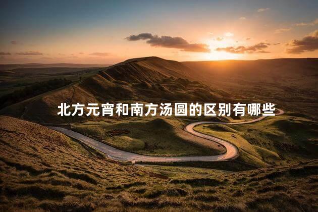 北方元宵和南方汤圆的区别有哪些
