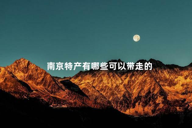 南京特产有哪些可以带走的