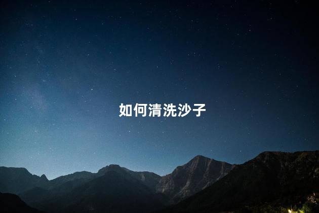 如何清洗沙子