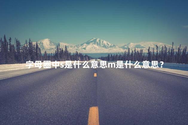 字母圈中s是什么意思m是什么意思？