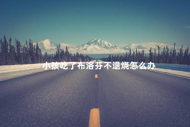 小孩吃了布洛芬不退烧怎么办