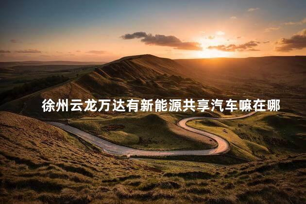 徐州云龙万达有新能源共享汽车嘛在哪
