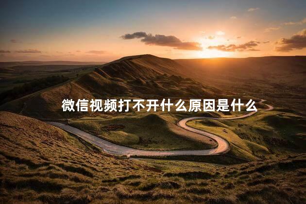 微信视频打不开什么原因是什么 微信视频打不开什么原因是什么