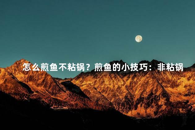 怎么煎鱼不粘锅？煎鱼的小技巧：非粘锅煎出美味！