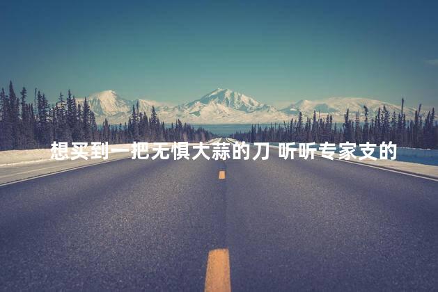 想买到一把无惧大蒜的刀 听听专家支的招儿 想买到一把无惧大蒜的刀 听听专家支的招儿