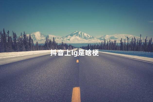 抖音上lg是啥梗 抖音上lg是啥梗
