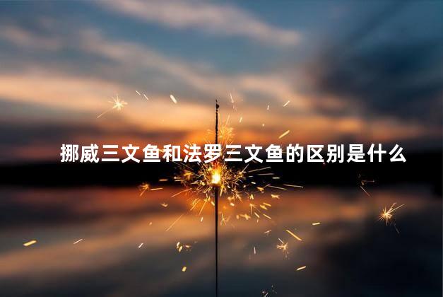 挪威三文鱼和法罗三文鱼的区别是什么