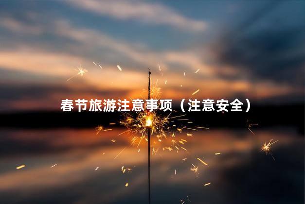 春节旅游注意事项（注意安全）