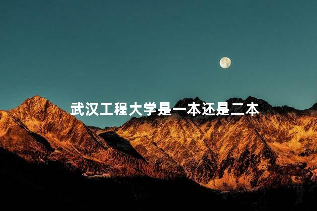 武汉工程大学是一本还是二本