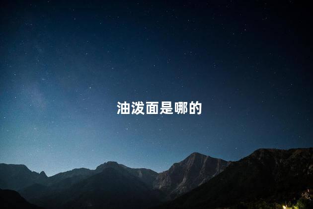 油泼面是哪的 油泼面是哪的