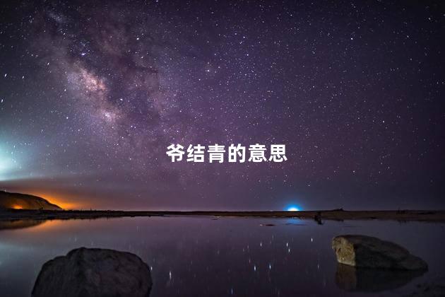 爷结青的意思 爷结青的意思