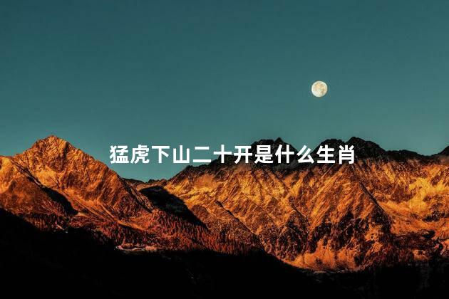 猛虎下山二十开是什么生肖 猛虎下山二十开是什么生肖