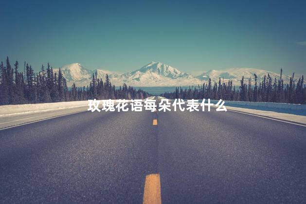 玫瑰花语每朵代表什么 玫瑰花语每朵代表什么
