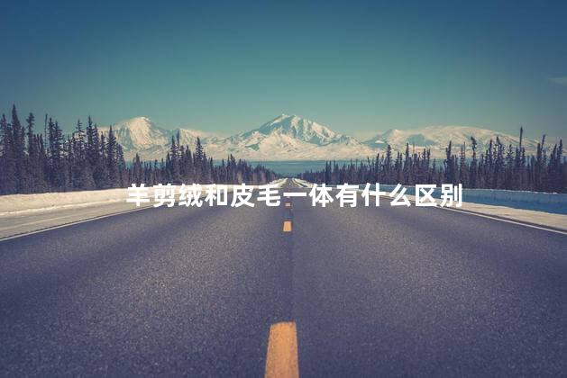 羊剪绒和皮毛一体有什么区别 羊剪绒和皮毛一体有什么区别
