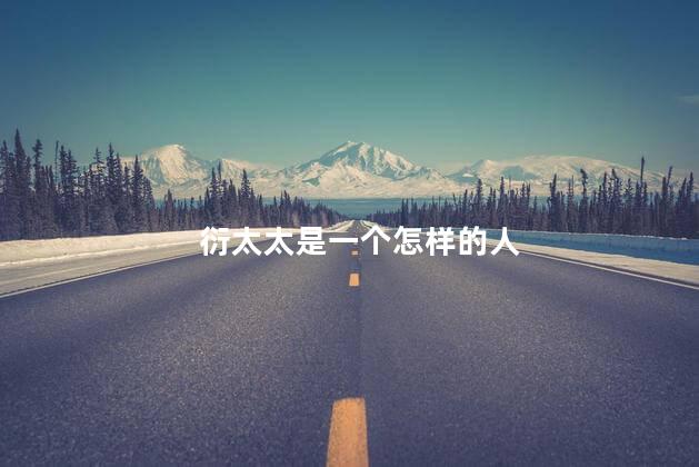衍太太是一个怎样的人 衍太太是一个怎样的人