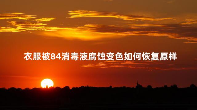衣服被84消毒液腐蚀变色如何恢复原样 衣服被84消毒液腐蚀变色如何恢复原样