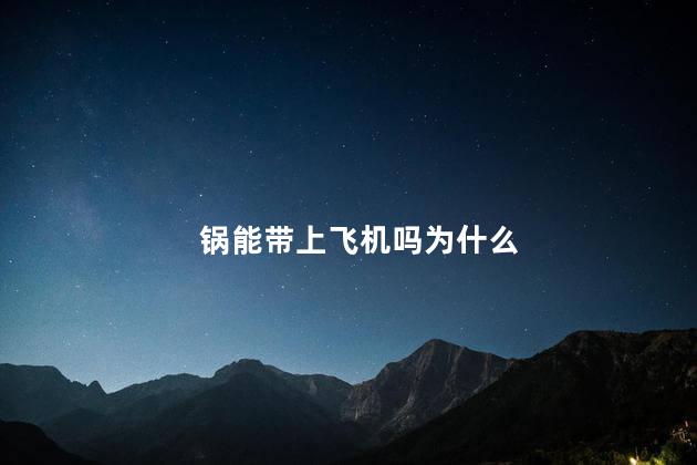 锅能带上飞机吗为什么 锅能带上飞机吗为什么