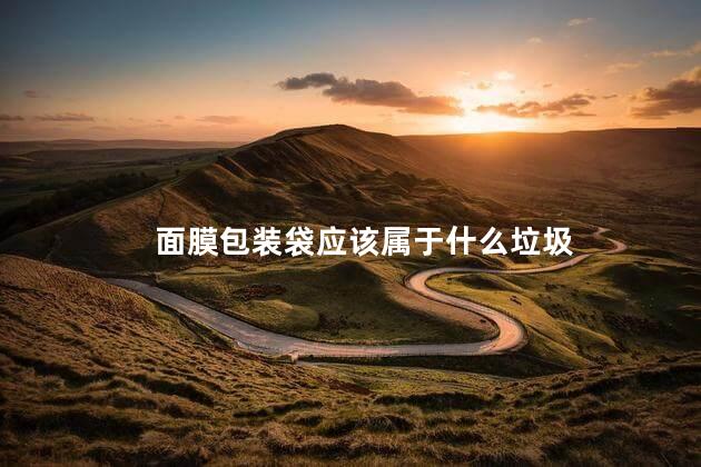 面膜包装袋应该属于什么垃圾 面膜包装袋应该属于什么垃圾