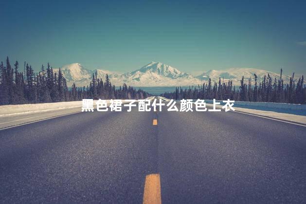 黑色裙子配什么颜色上衣 黑色裙子配什么颜色上衣